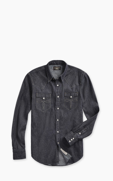 RRL Buffalo Western Shirt Denim Indigo Rinse