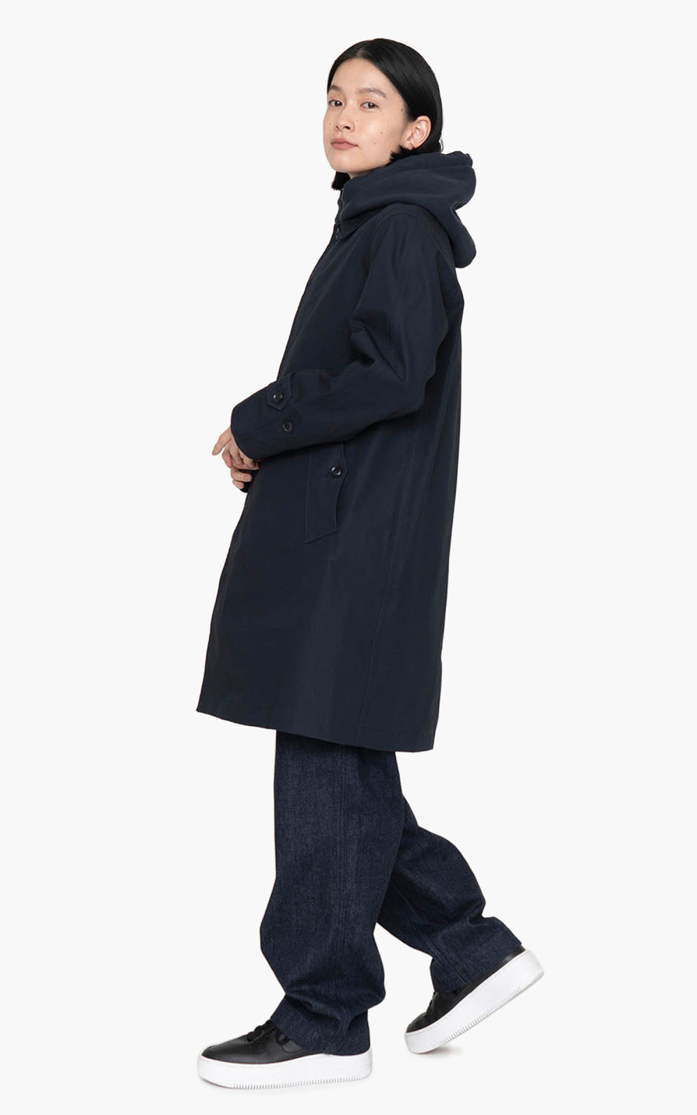 Nanamica GORE-TEX Soutien Collar Coat Dark Navy | Cultizm