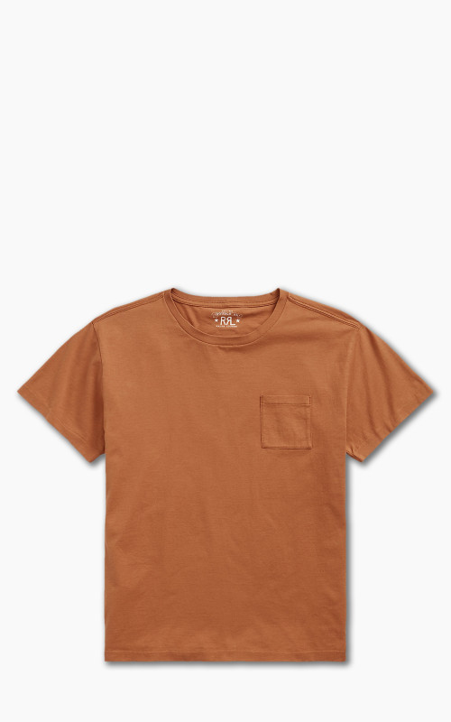 RRL Garment-Dyed Pocket T-Shirt Orange