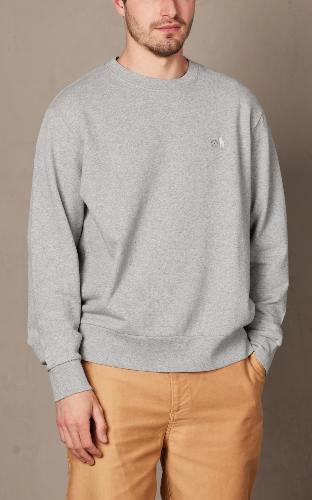 Grey fleece sweatshirt hotsell