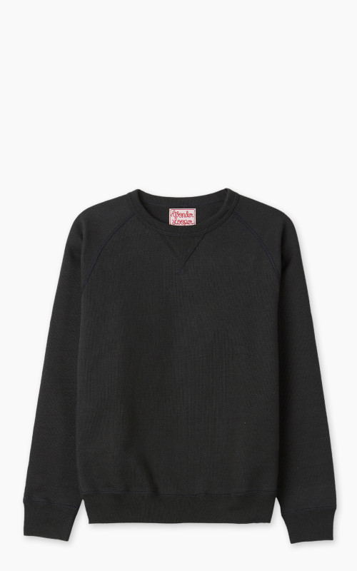 Wonder Looper Pullover Crewneck Double Heavyweight French Terry Sumi Black