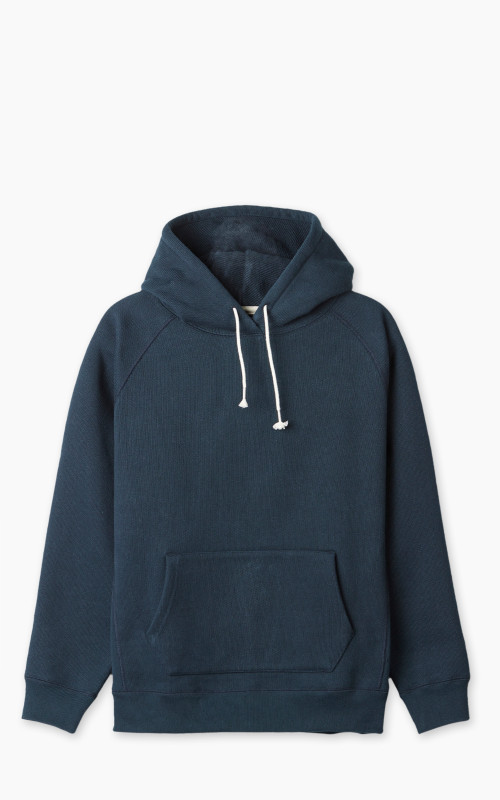 Wonder Looper Pullover Hoodie Double Heavyweight French Terry Navy