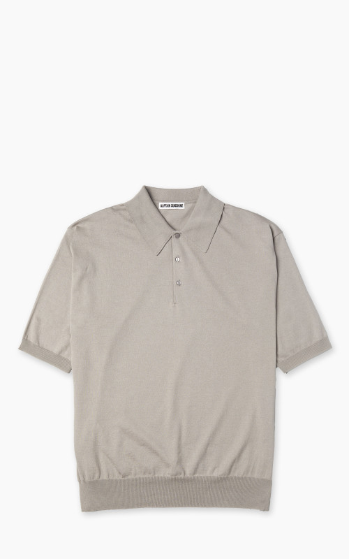 Kaptain Sunshine Cotton Knit Polo Shirt Taupe