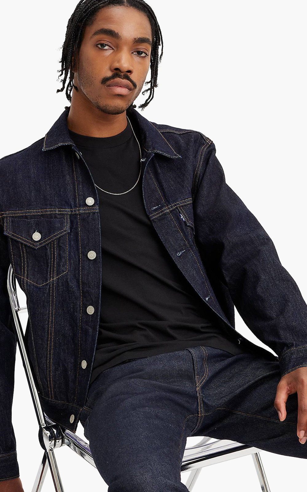 Dark denim levi jacket online