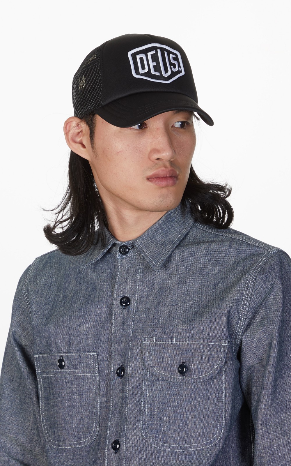 Deus Ex Machina Baylands Trucker Cap Black/White | Cultizm