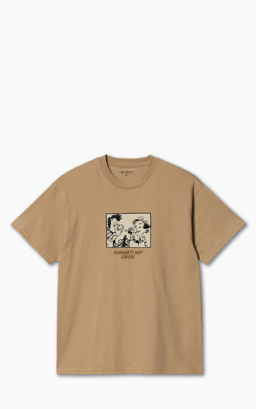 Carhartt WIP S/S Carhartt Wip Coffee T-Shirt Dusty H Brown