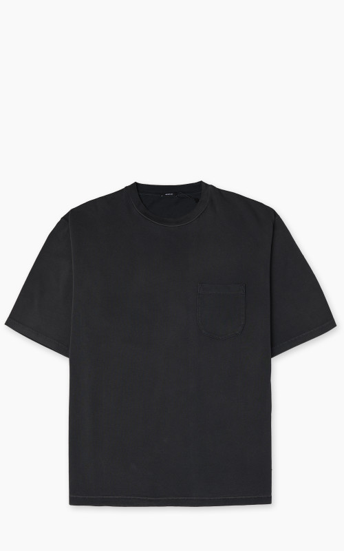 Denham Noah Pocket Tee Washed Heavy Jersey Black