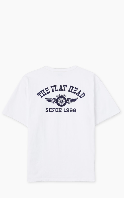 The Flat Head FN-THC-202 Flying Wheel T-Shirt White