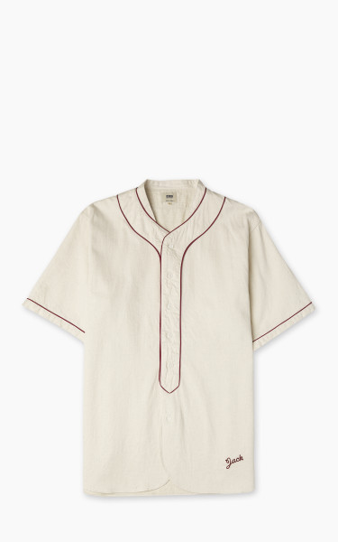 FOB Factory F3490 Baseball Shirt Ecru