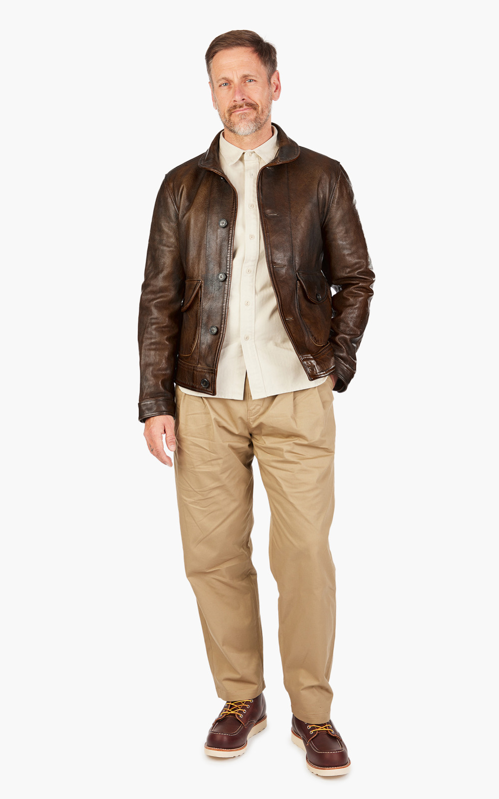 Shangri La Heritage Cossack Leather Jacket Deserto Cultizm