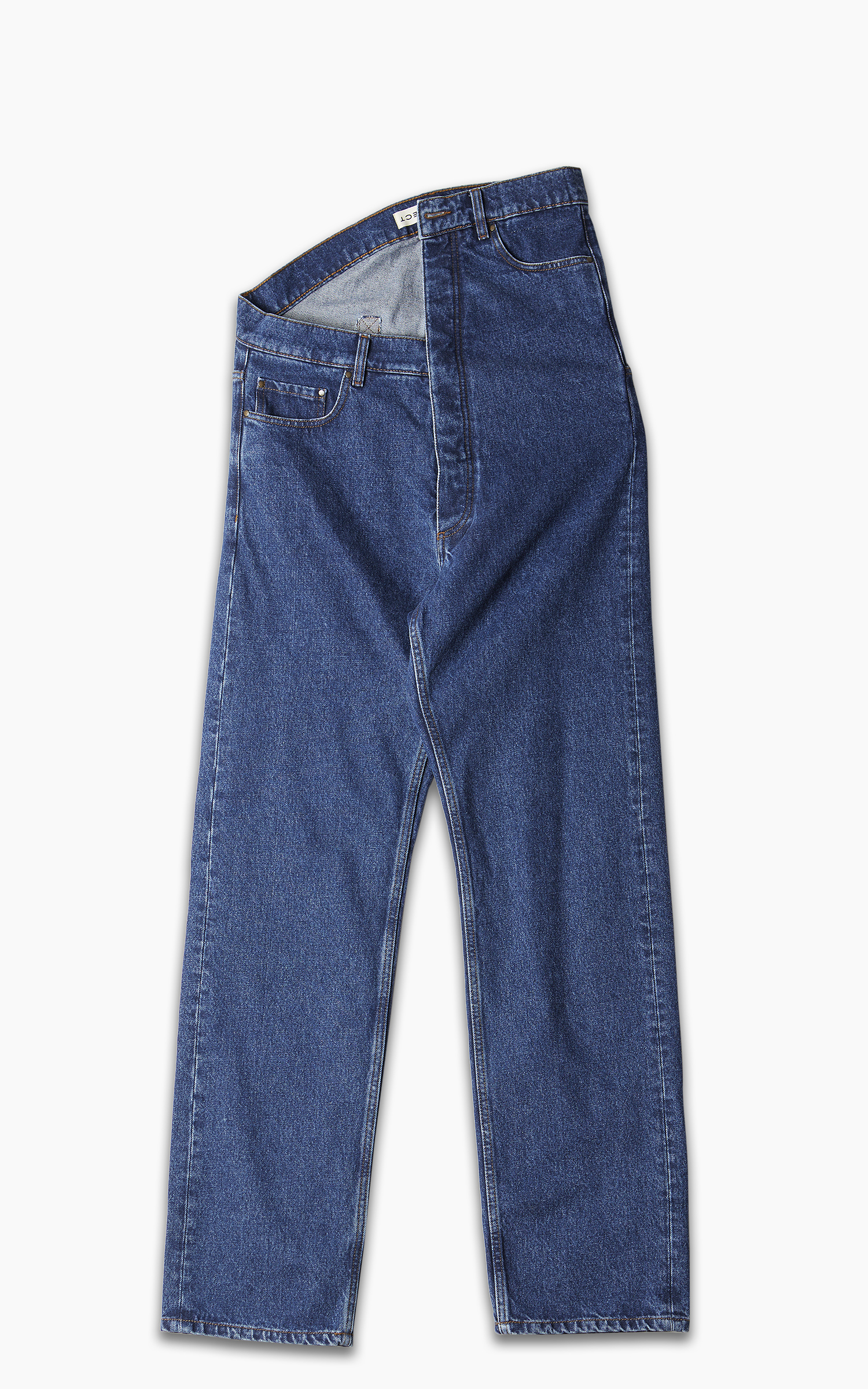 Y/Project Classic Asymmetric Waist Jeans Navy