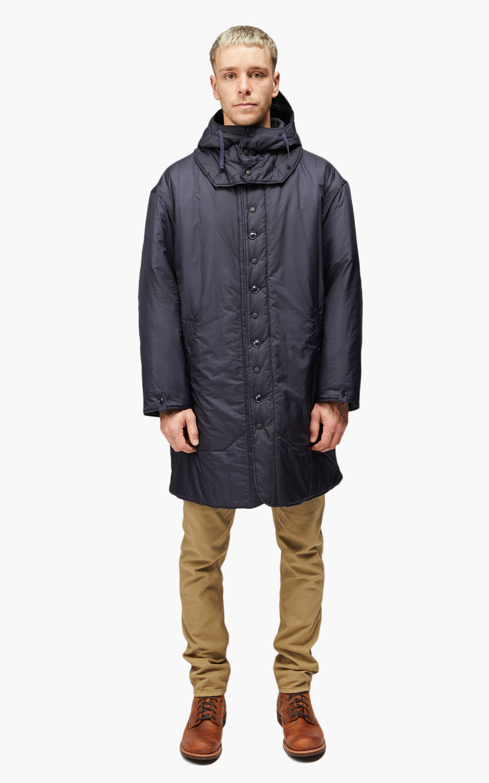 Engineered Garments Liner Jacket Nylon Micro Ripstop Dark Navy | Cultizm