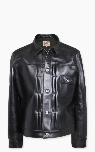 Y&#039;2 Leather LB-140 Horsehide Aniline Type I Leather Jacket Black