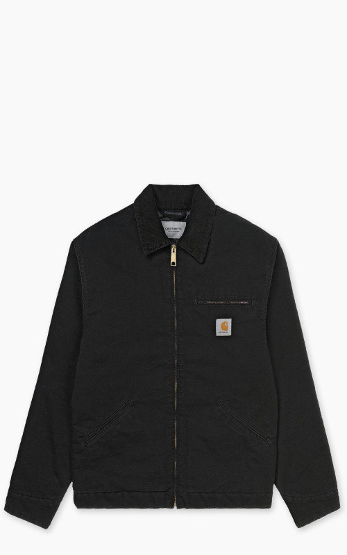 Carhartt WIP OG Detroit Jacket Winter Aged Canvas Black