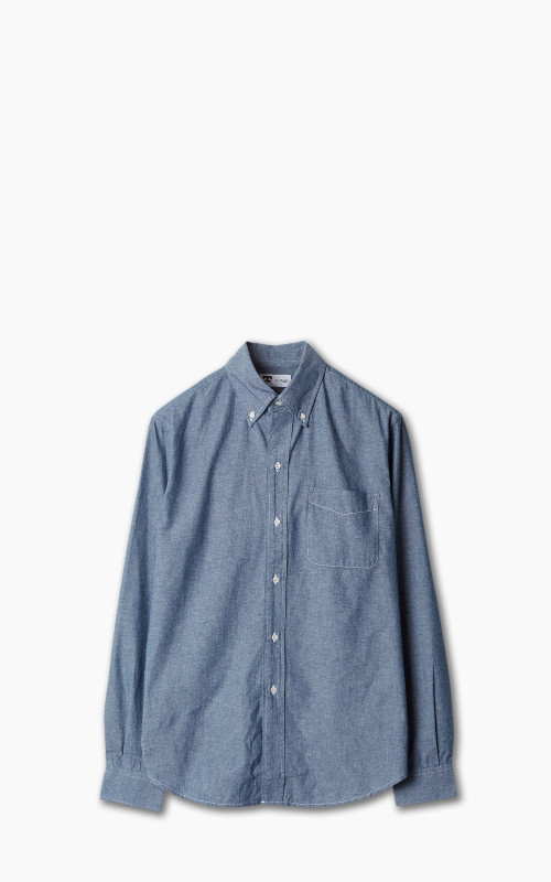 Tellason Button Down Shirt Chambray Light Blue