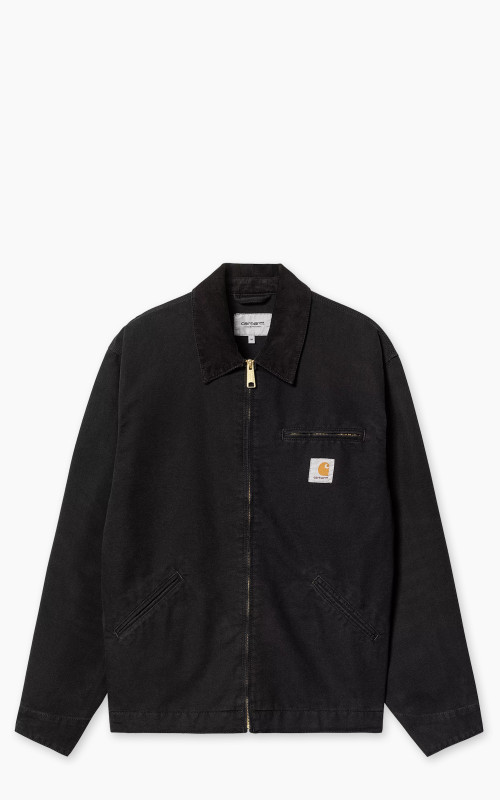 Carhartt WIP OG Detroit Jacket Dearborn Canvas Aged Canvas Black/Black