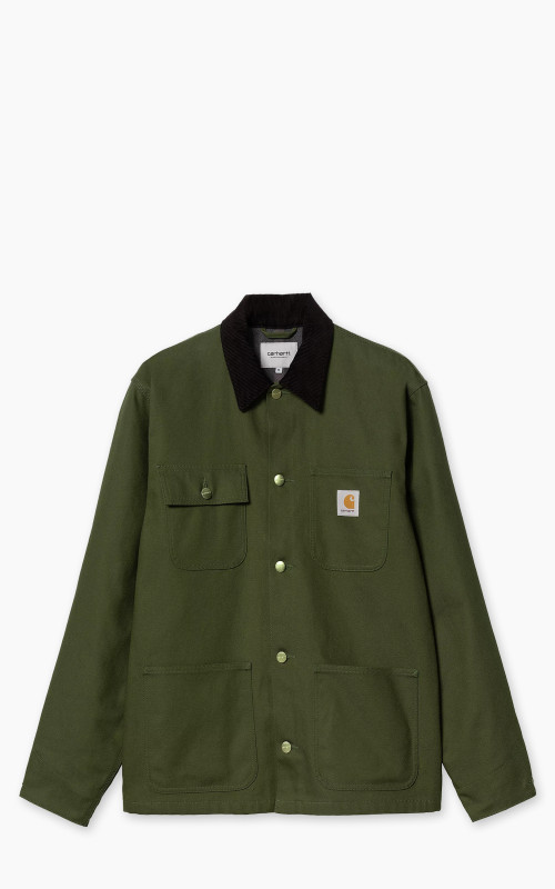 Carhartt WIP Michigan Coat Winter Dearborn Canvas Tarragon/Black