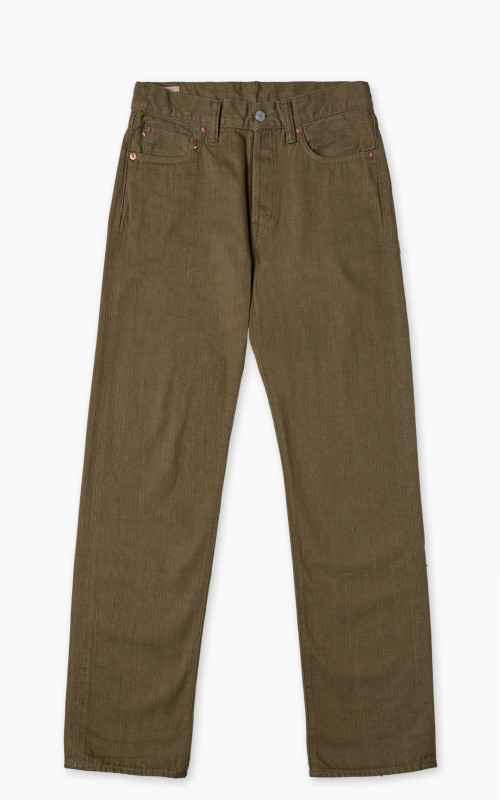 Momotaro Jeans MXJE1300 Selvedge Jeans Army Green 10.5oz