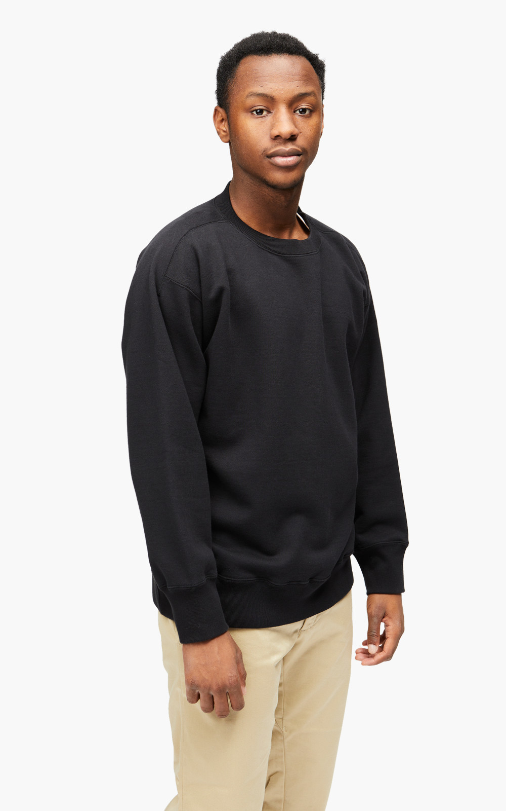 Nanamica Crew Neck Sweat Black | Cultizm