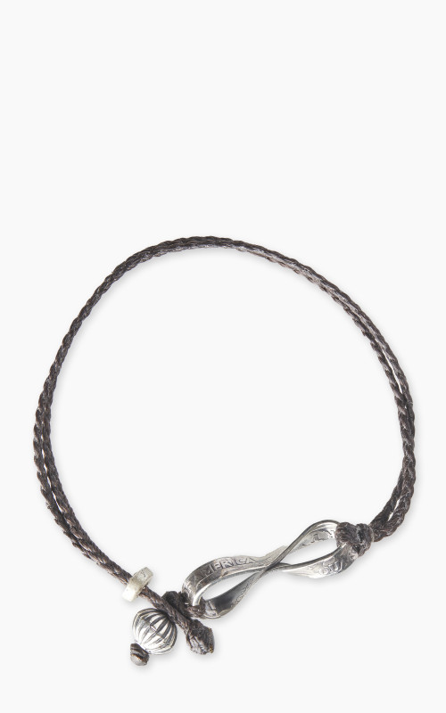 North Works D-202 Bracelet Waxed Coin Knot