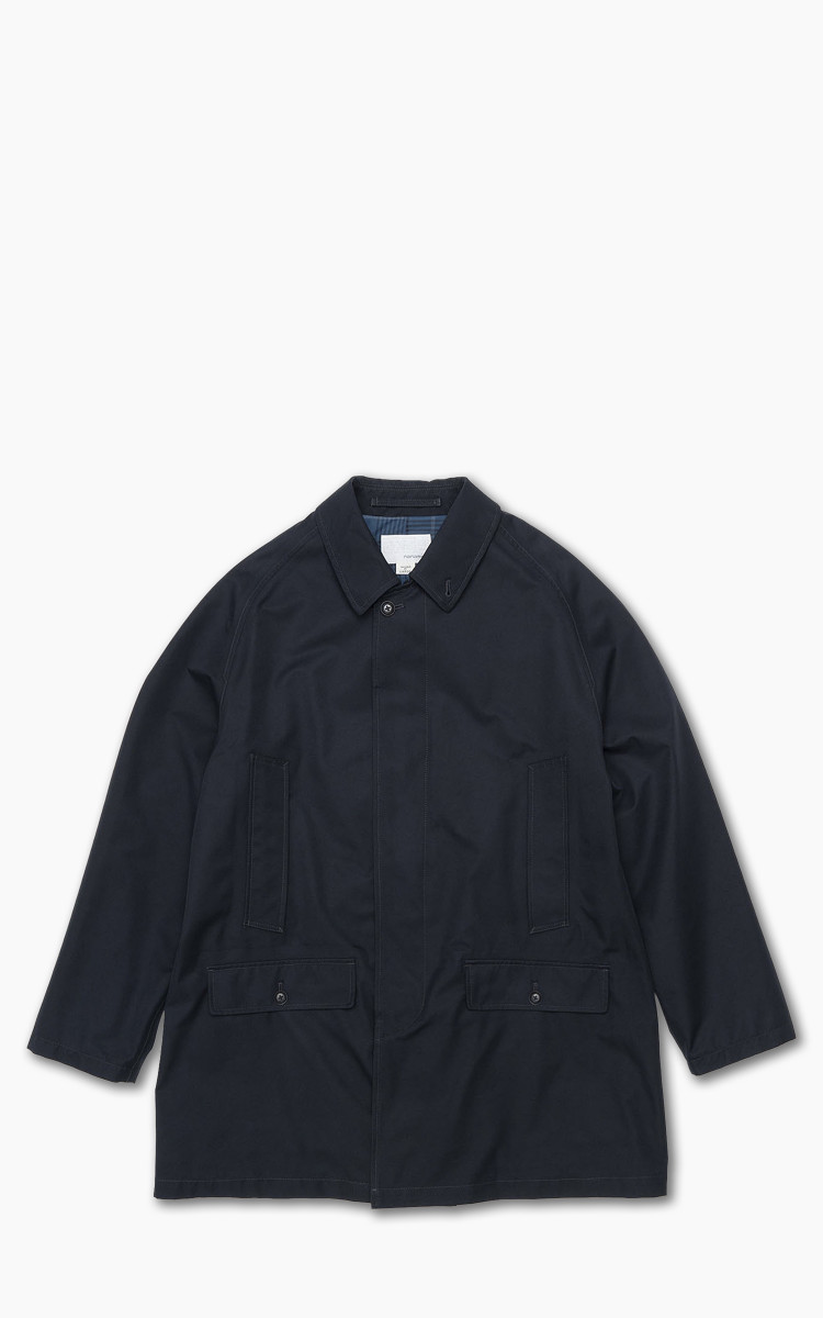 Nanamica 2L GORE-TEX Short Soutien Collar Coat Navy | Cultizm