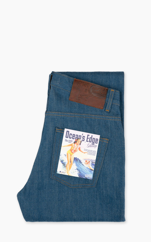 Naked & Famous Denim Easy Guy Oceans Edge Selvedge Blue 13oz