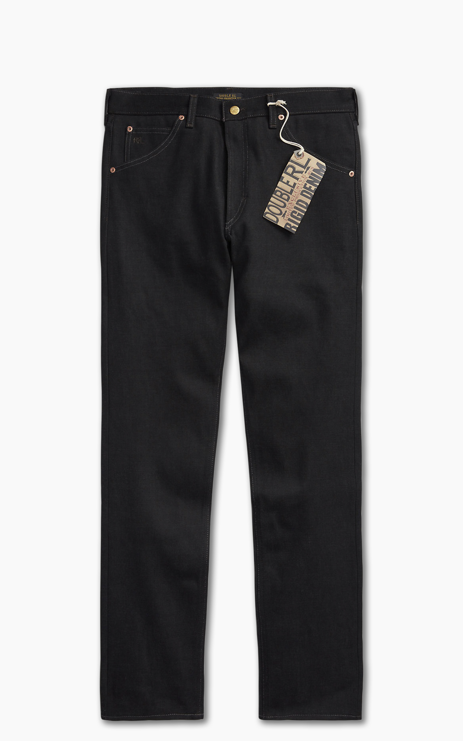 RRL High Slim Jeans Black Selvedge Cultizm 