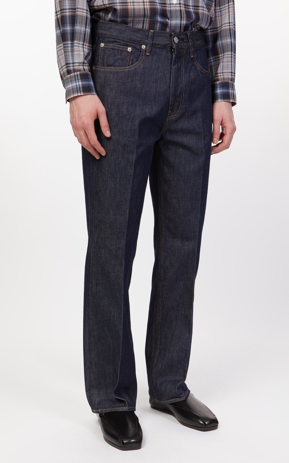 Auralee Hard Twist Denim Wide Pants Indigo | Cultizm