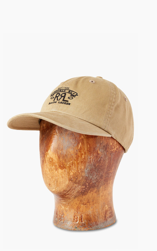 RRL Ranch Logo Twill Ball Cap Khaki