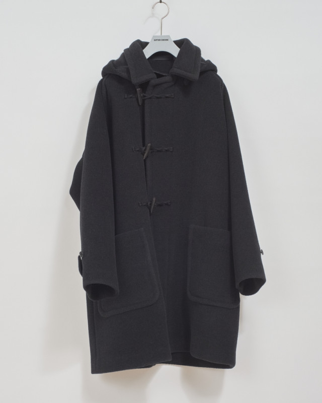 Kaptain Sunshine Duffle Coat Top Mix Black