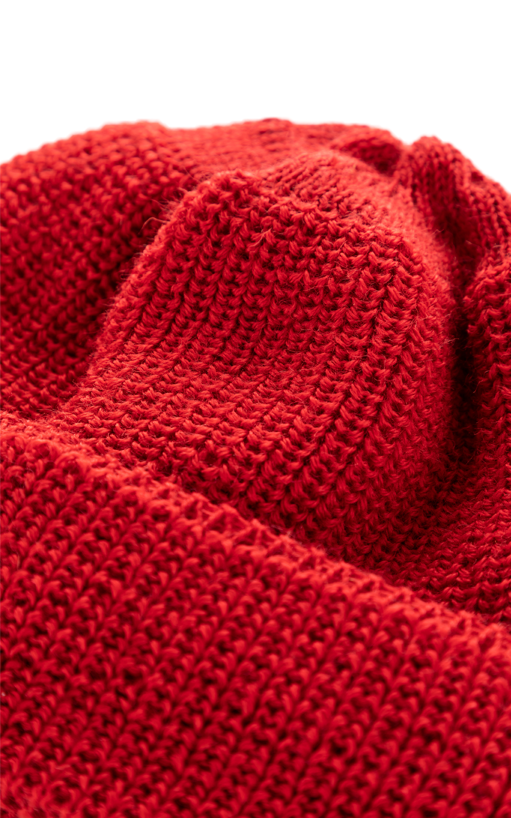 Leuchtfeuer Strickwaren Alaska Knit Wool Beanie Red Cultizm