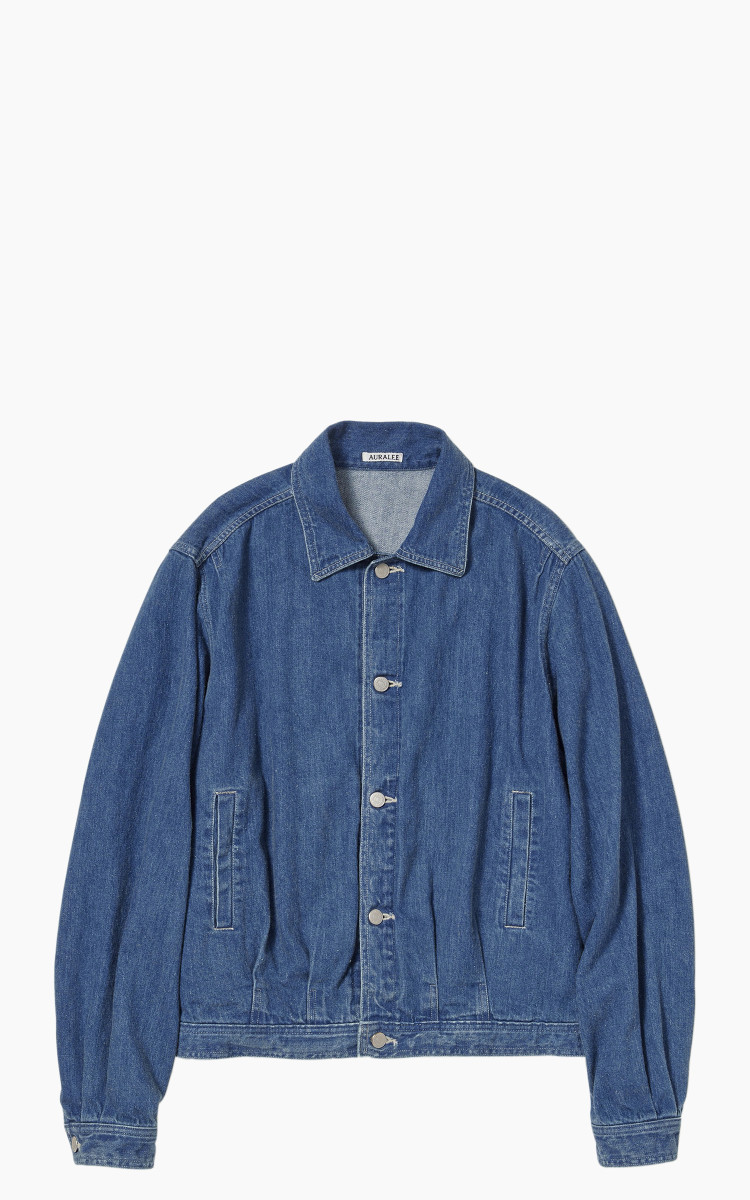 Auralee Selvedge Light Denim Blouson Light Indigo | Cultizm