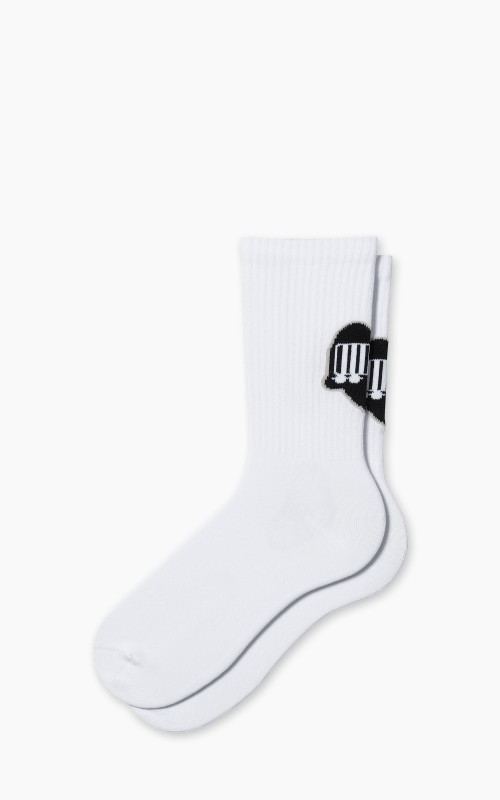 Carhartt WIP Heart Train Socks White