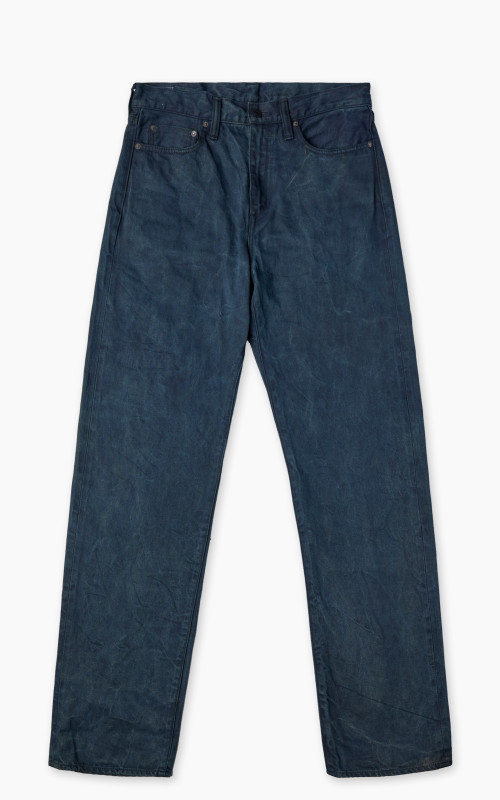 Momotaro Jeans MXJE1402 Mud & Natural Indigo Dyed Jeans Natural Indigo