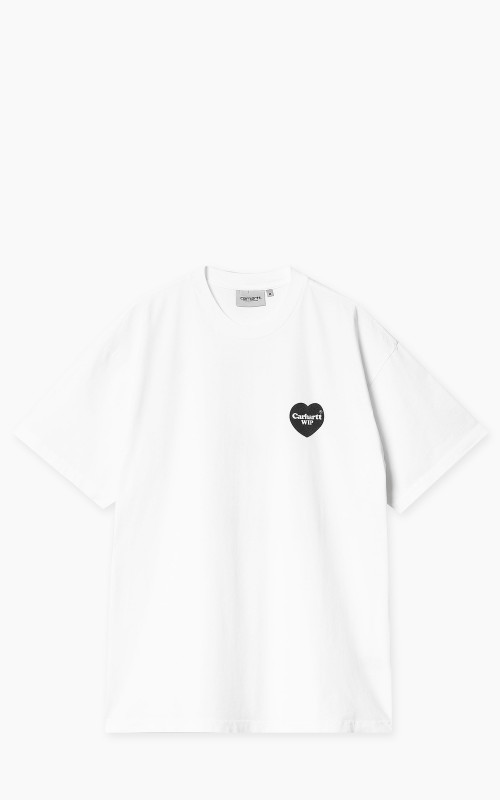 Carhartt WIP S/S Heart Bandana T-Shirt White/Black Stone Washed