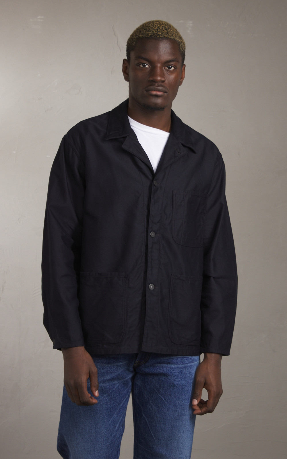 Kaptain Sunshine Coverall Jacket Navy | Cultizm