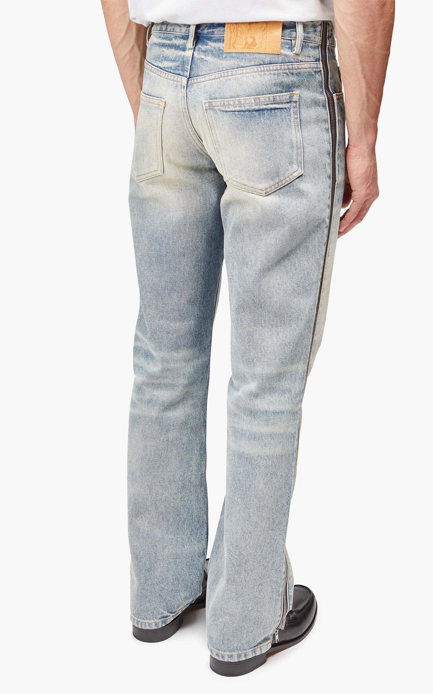 Martine Rose Side Zip Jean Dirty Blue Wash | Cultizm