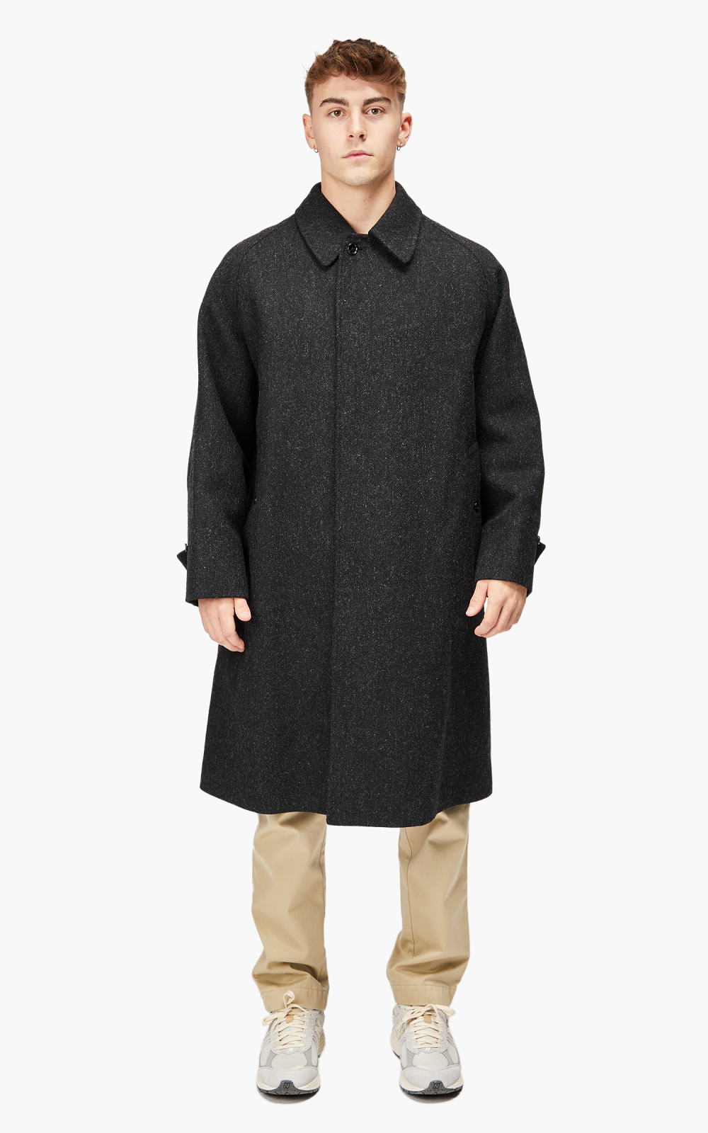 Anatomica Single Raglan Coat IV Reversible Charcoal | Cultizm