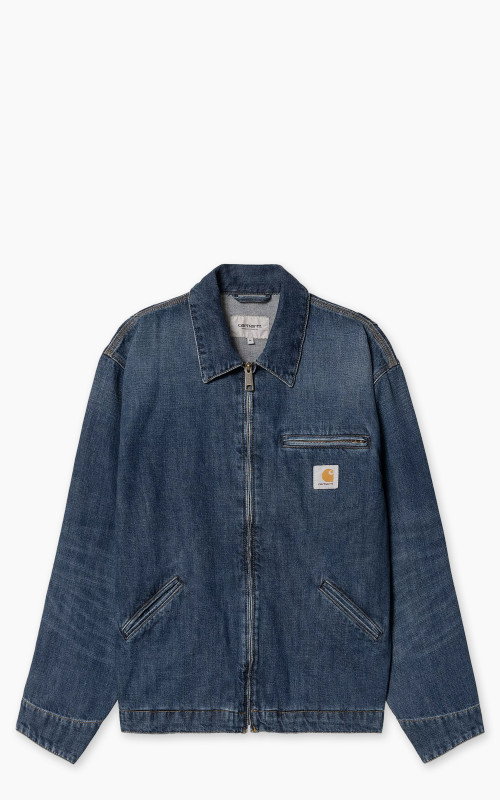 Carhartt WIP OG Detroit Jacket Camano Denim Blue Dark Used