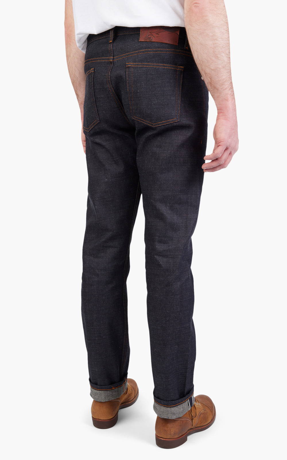 Naked and Famous Ripped Skinny Indigo Redline Selvedge online Jeans