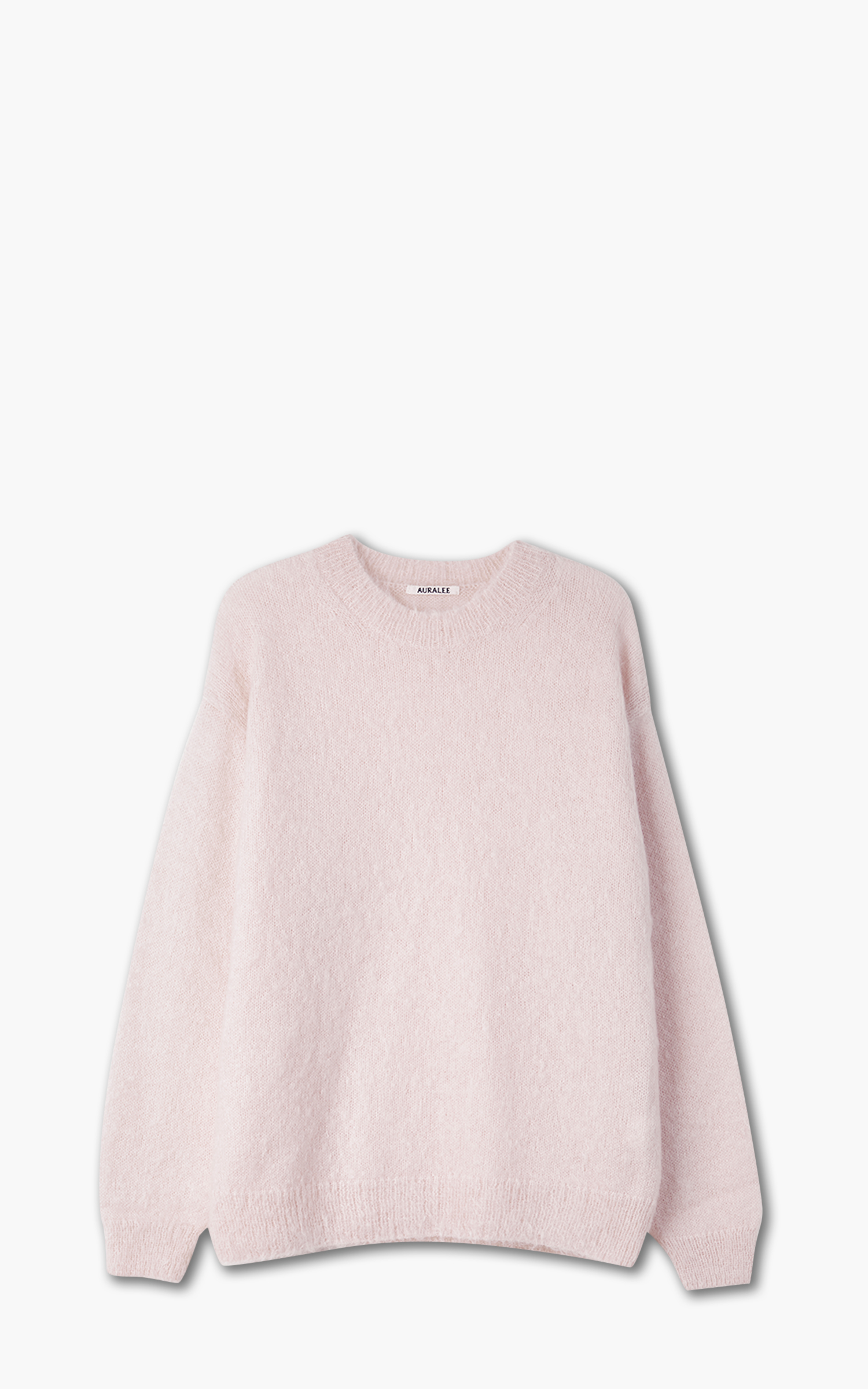 Auralee Brushed Super Kid Mohair Knit P/O Light Pink | Cultizm