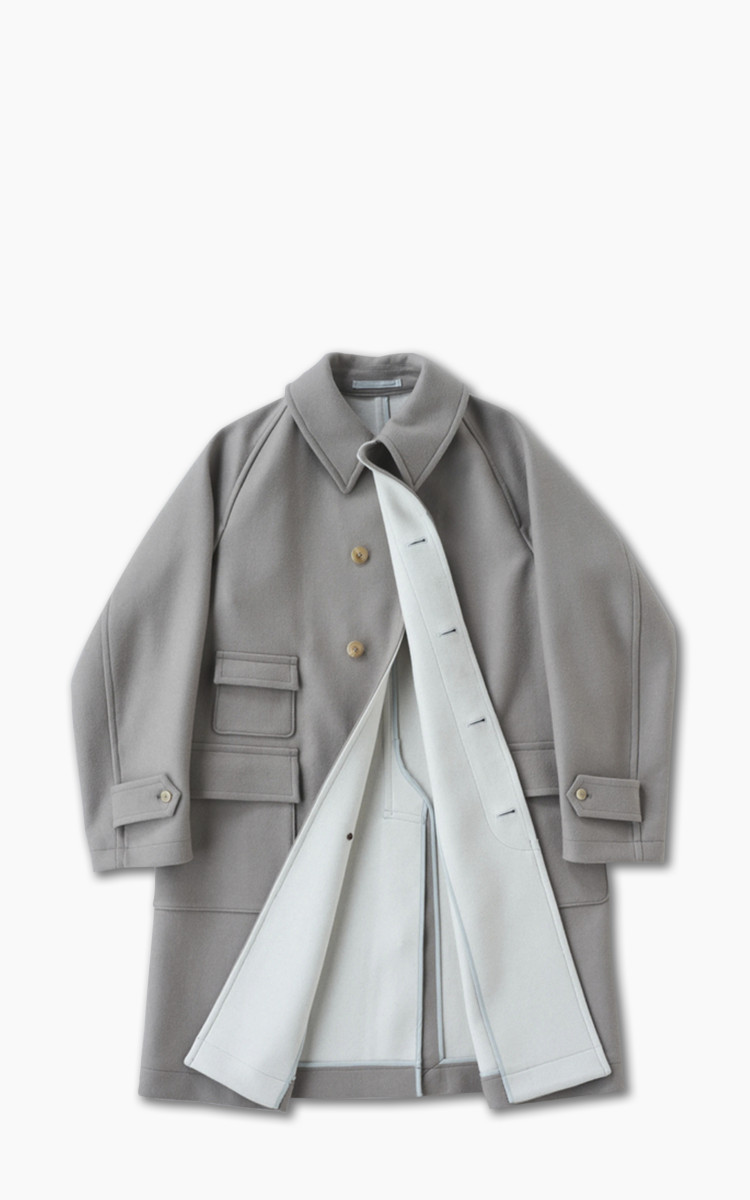 Kaptain Sunshine Traveller Coat Light Grey | Cultizm