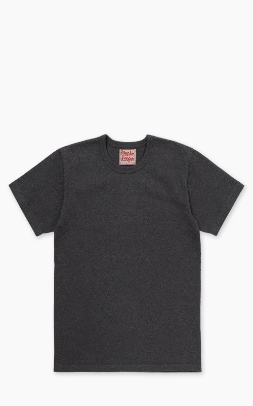 Wonder Looper Double Heavyweight Crewneck T-Shirt Charcoal