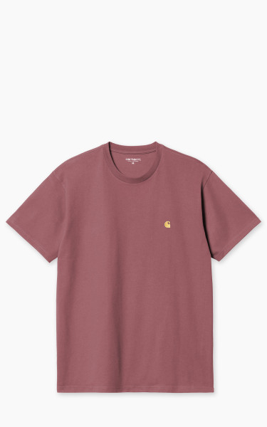 Carhartt WIP S/S Chase T-Shirt Dusty Fuchsia/Gold