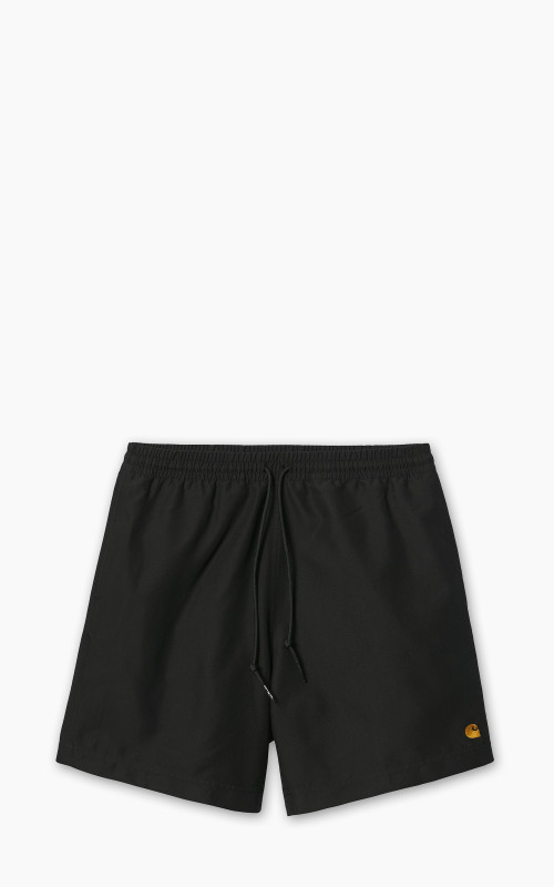 Carhartt WIP Chase Swim Trunks Black/Gold