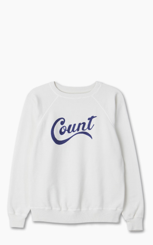 Fullcount 3765-2 "Count" Raglan Sleeve College Sweatshirt Off White