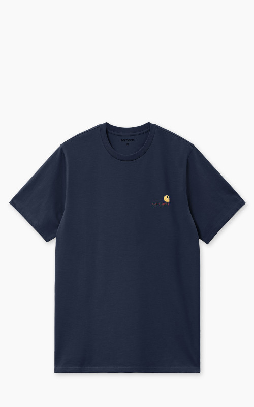 Carhartt WIP S/S American Script T-Shirt Air Force Blue