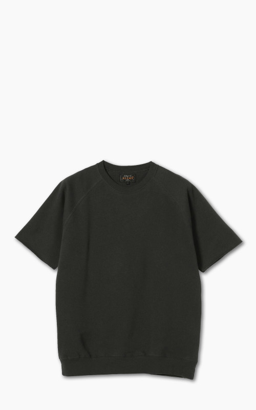 Beams Plus Cut-Off Short Sleeve Sweatshirt Black