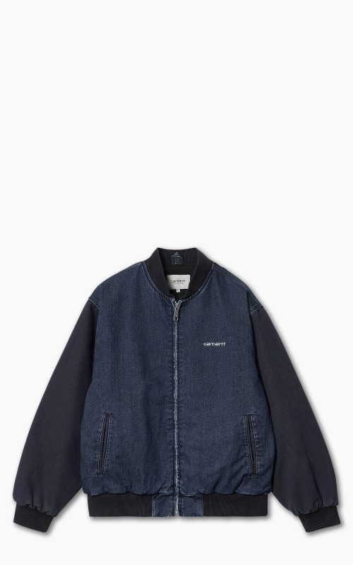 Carhartt WIP Paxon Bomber Maitland Denim Blue/Dark Navy Stone Washed