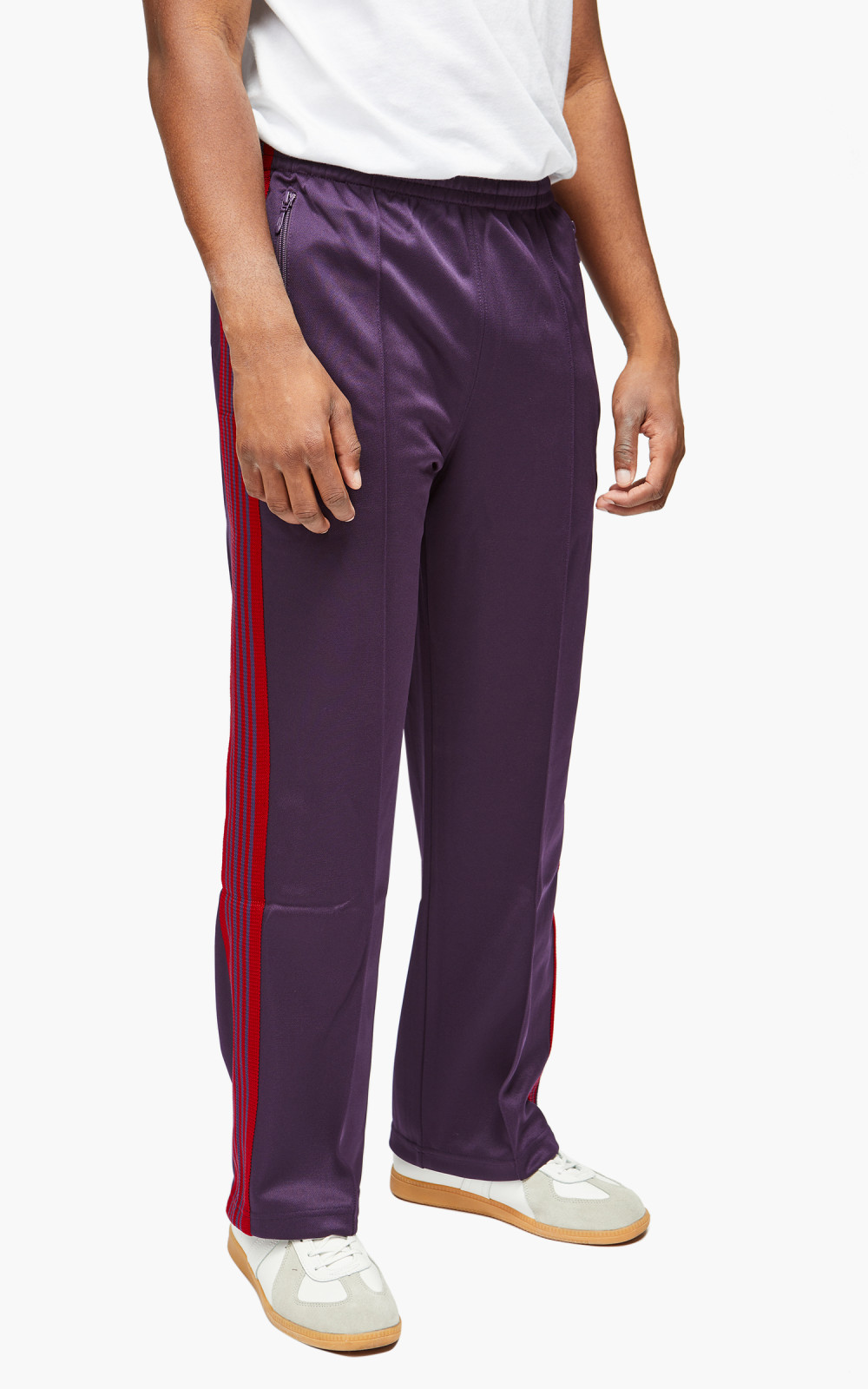 Needles Track Pant Poly Smooth Dark Purple | Cultizm